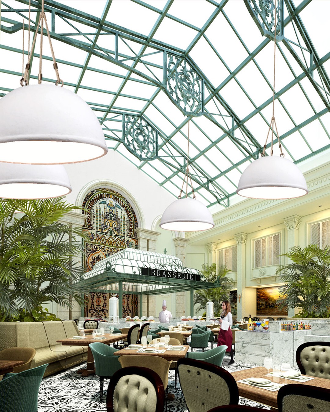 Panoramic skylight delivers the beauty of natural afternoon sky and reflects it on the European-style restaurant.
.
🎖Our project : The Heritage, Kempinski Hotel
.
.
Leo Design Group
Interior Design • Architectural Services • Pre-construction Services
• Facebook : Leo Design Group
• Website : https://leodesign.group
• Tel : +66 2-261-7733
• Email : contact@leodesign.group
.
#interiordesign #interiordesigner #hospitalitydesign #hoteldesign #luxuryhomes #leodesigngroup