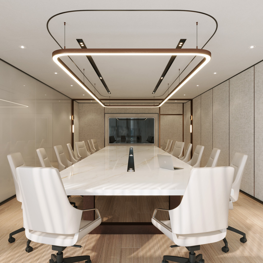 The perfect harmony of warm tone of lighting ambiance and finest porcelain marble creates a reflection of elegance, enriched by natural sunlight  that brings the meeting room to life.
.
🎖 Our project : Office space, Bangkok
.
.
Leo Design Group
Interior Design • Architectural Services • Pre-construction Services
• Website : https://leodesign.group
• Instagram : @leodesigngroup 
• Tel : +66 2-261-7733
• Email : contact@leodesign.group
.
#interiordesign #interiordesigner #homedecoration #homeinteriors #luxuryhomes #minimalhouse #leodesigngroup